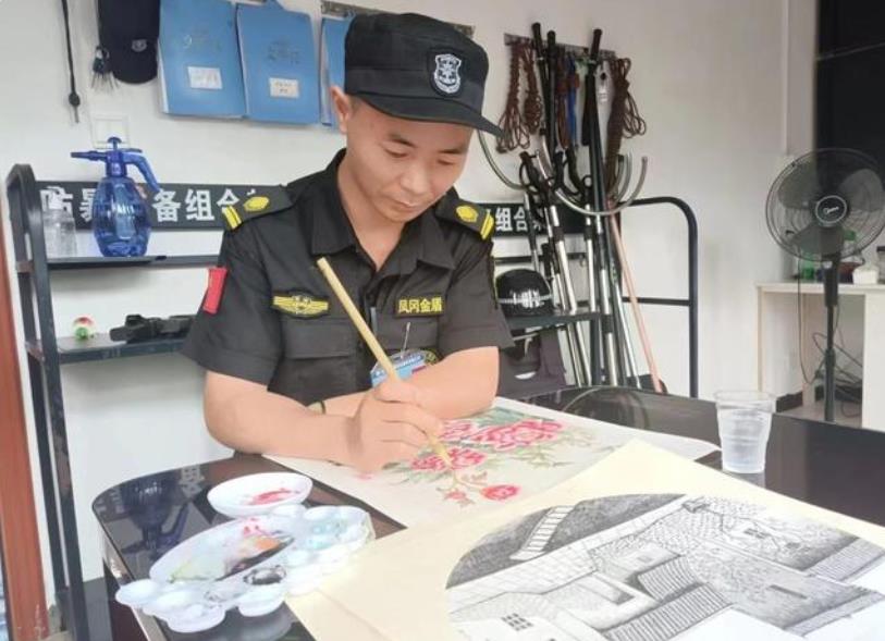 “画家保安”舒勤：明月照，逐梦行